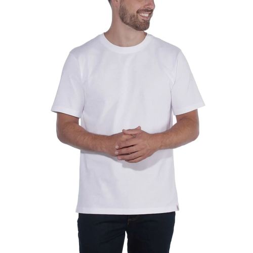 חולצת טי בייסיק גברים מכותנה עבה - Outline