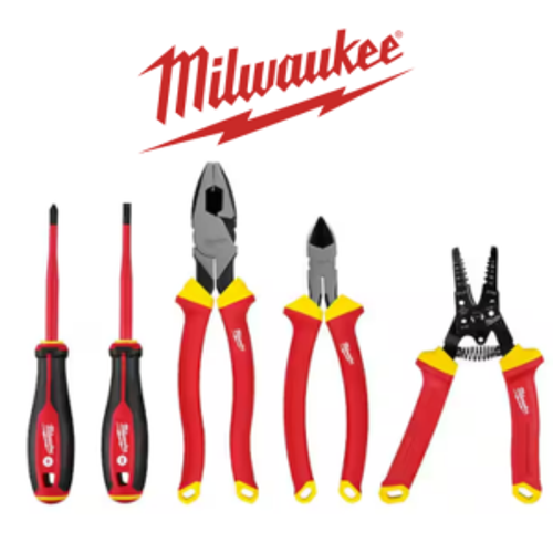 סט כלי עבודה מבודדים 1000V – 5 יחידות | MILWAUKEE דגם ‎48-22-2215 