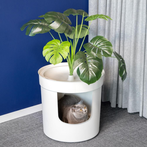moderna Hidden Planter מודרנה היידן פלנטר שירותים סגורים לחתול צמחייה דקורטיבית 