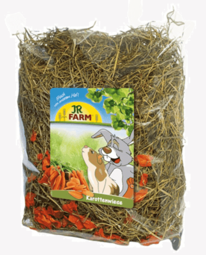 חציר אחו ארומטי עם גזר טבעי לארנבים JR Farm