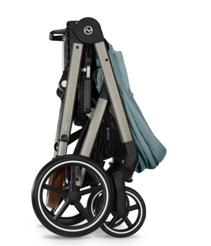 עגלת תינוק משולבת - טיולון ועריסה Balios TS5 - cybex בצבע Stormy Blue, עם סל-קל Cloud G