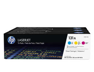  ‏מארז 3 טונר מקורי צבעוני HP 131A U0SL1AM