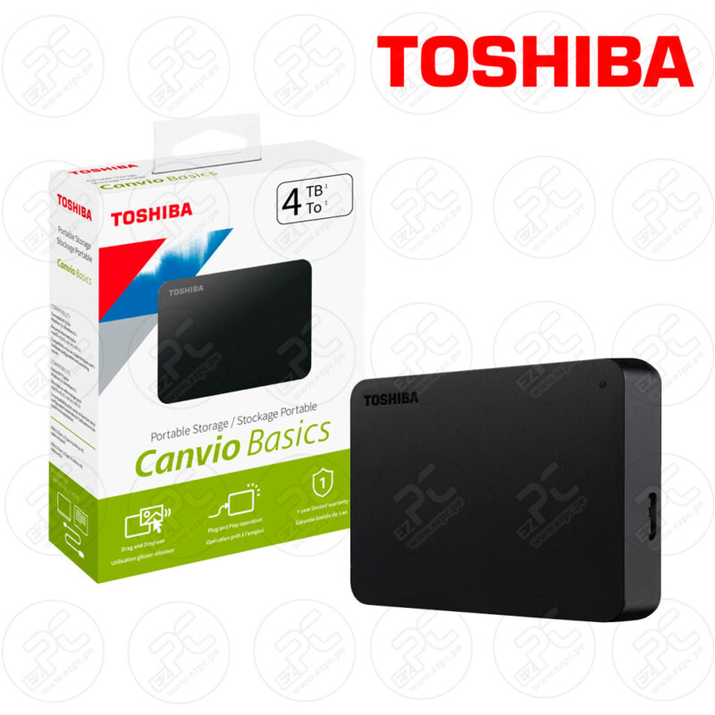 כונן חיצוני קשיח 4TB Toshiba Canvio טושיבה