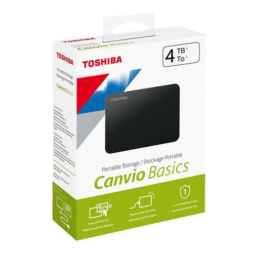 כונן חיצוני קשיח 4TB Toshiba Canvio טושיבה