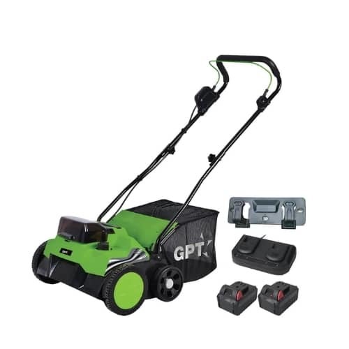 שואב נטען לדשא סינטטי + 2 סוללות 4A ומטען (2X20V) 40V תוצרת חברת GPT 