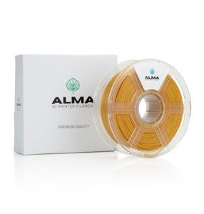 פילמנט איכותי מסוג +PLA מבית ALMA צבע זהב