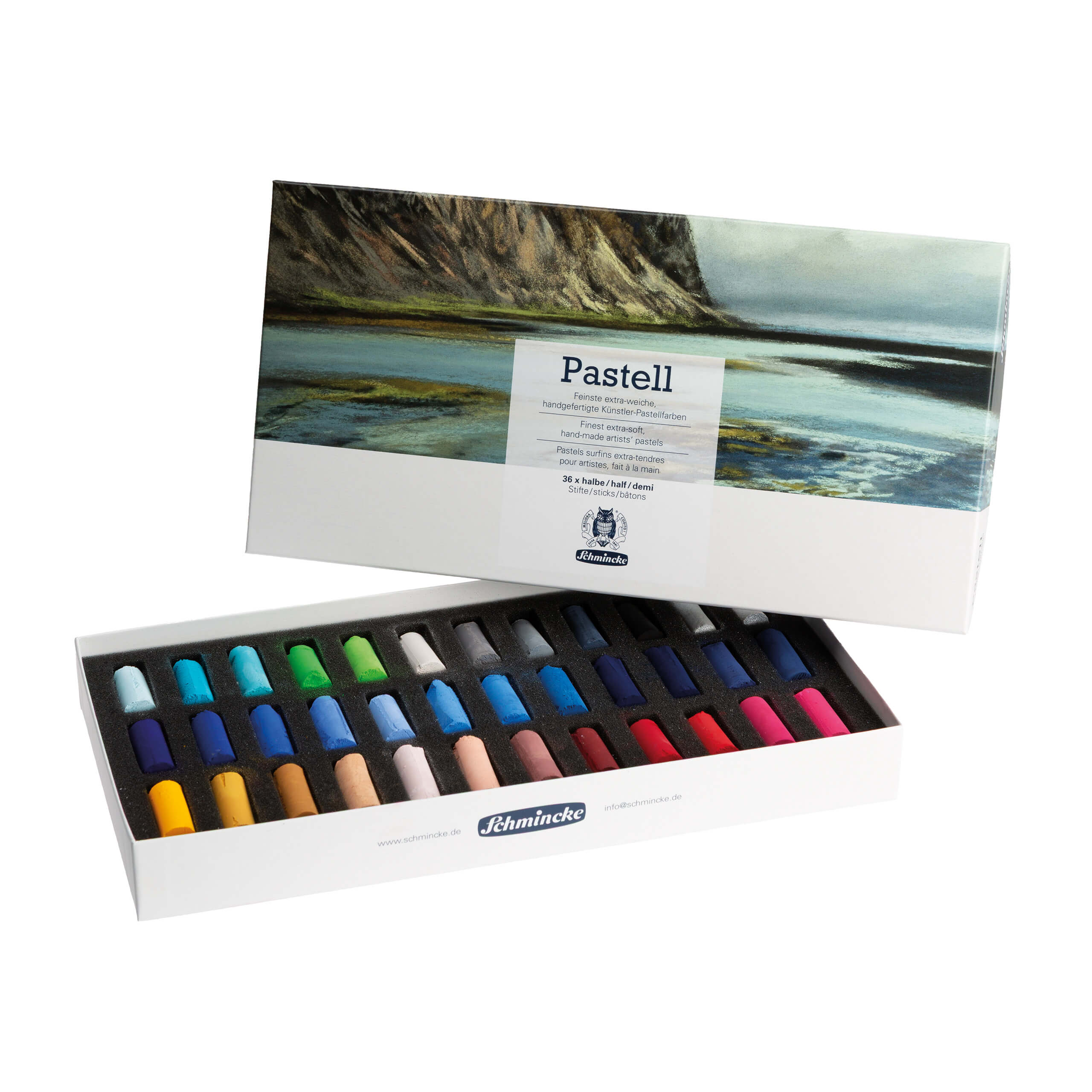 סט 36 חצי מקלות extra soft pastels
