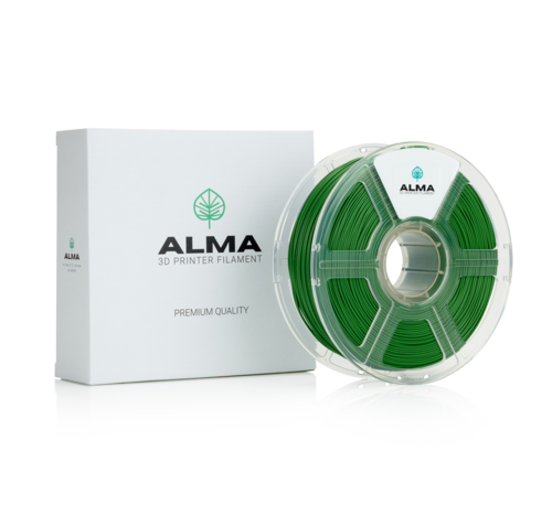 פילמנט איכותי מסוג +PLA מבית ALMA צבע ירוק