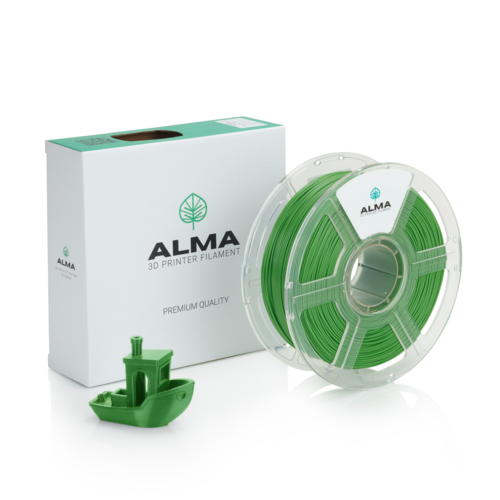 פילמנט איכותי מסוג +PLA מבית ALMA צבע ירוק