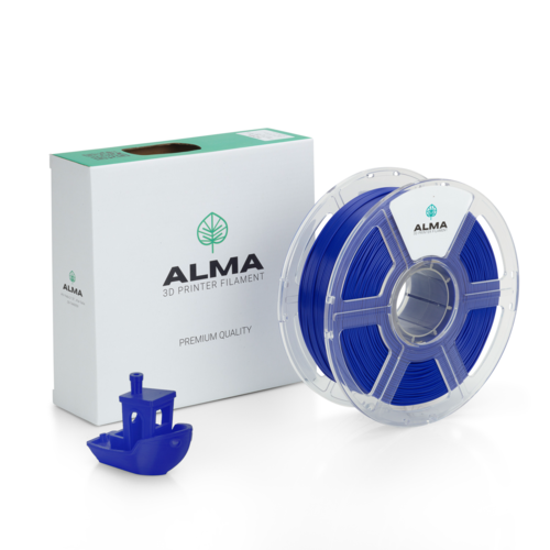פילמנט איכותי מסוג +PLA מבית ALMA צבע כחול