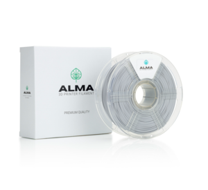 פילמנט איכותי מסוג +PLA מבית ALMA צבע כסף