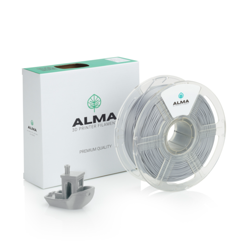 פילמנט איכותי מסוג +PLA מבית ALMA צבע כסף