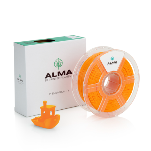 פילמנט איכותי מסוג +PLA מבית ALMA צבע כתום