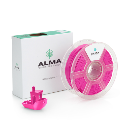 פילמנט איכותי מסוג +PLA מבית ALMA צבע רוז