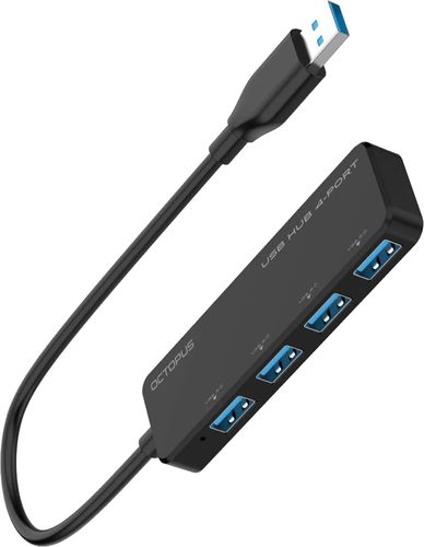 מפצל USB בעל 4 כניסות דגם HUB-010 30CM מבית Octopus