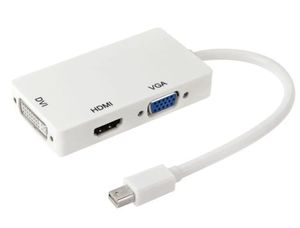 מתאם מחיבור Mini Display Port לכניסות VGA/HDMI/DVI