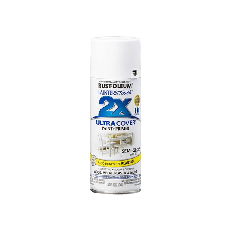 ספריי צבע  X2 לבן חצי מבריק SEMI GLOSS WHITE