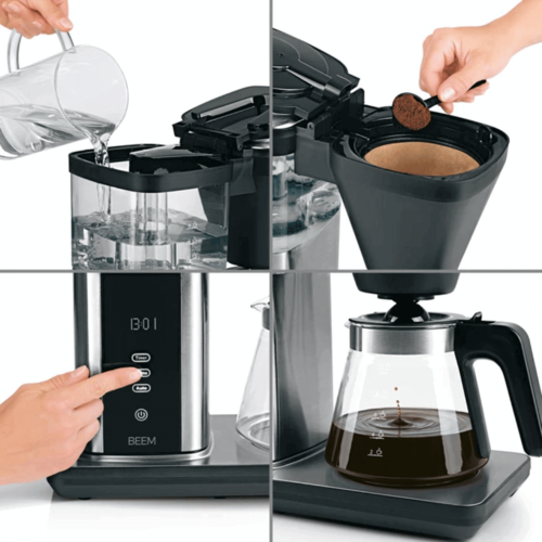 מכונת פילטר חליטה ישירה מזכוכית Beem Direct Brew