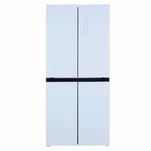 מקרר 4 דלתות 472 ליטר Haier Open Space Inverter HRF4494FW זכוכית לבנה כולל פיקוד שבת מובנה רוחב: 79 ס״מ