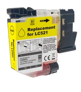 ראש דיו brother LC521XL צהוב 