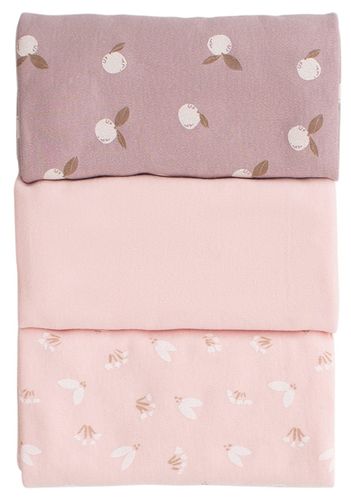 שלישיית חיתולי טריקו מעוצבים 100% כותנה - אפרסק סגלגל