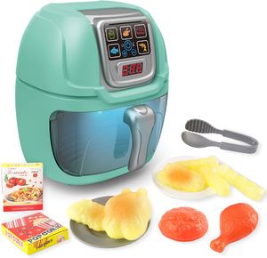 מכשיר טיגון אוויר Air Fryer עם אורות וצלילים ושלל אביזרים למשחקי דמיון