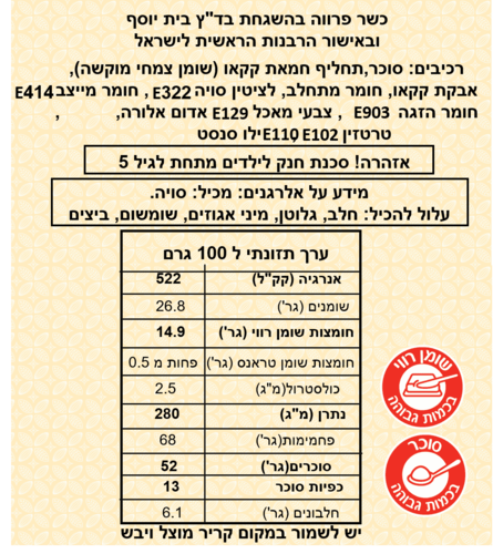 עדשים צבעוניים 400 גרם (פרווה)