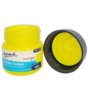 צבע אקרילי איכותי 100 מל 002 Mont Marte -Lemon Yellow
