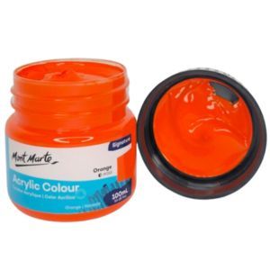 צבע אקרילי איכותי 100 מל 008 Mont Marte -Orange Red