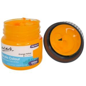 צבע אקרילי איכותי 100 מל 007 Mont Marte -Orange Yellow