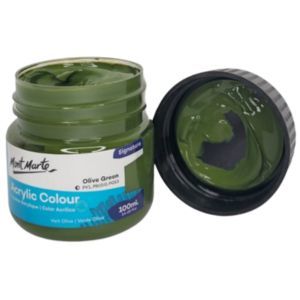 צבע אקרילי איכותי 100 מל 058 Mont Marte -Olive Green