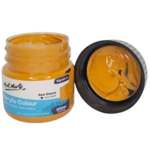 צבע אקרילי איכותי 100 מל 062 Mont Marte -Raw Sienna