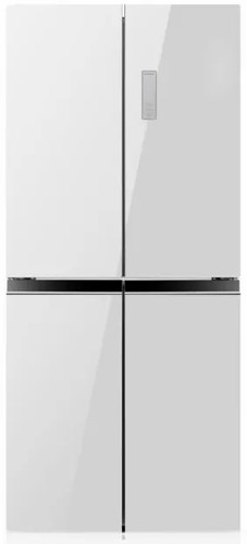 מקרר 4 דלתות מקפיא תחתון 421 ליטר נטו Neon NE-NF4500GLW - גימור זכוכית לבנה רוחב: 79 ס