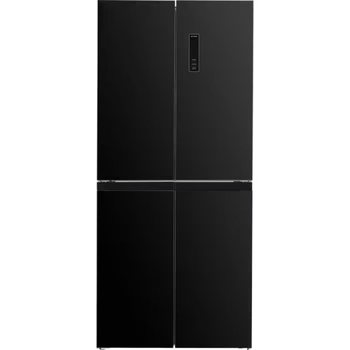 מקרר 4 דלתות מקפיא תחתון 421 ליטר נטו Neon NE-NF4500GLBK- גימור זכוכית שחורה רוחב: 79 ס