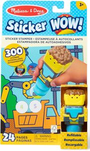 Sticker WOW! חוברת מדבקות 24 דפים עם מכשיר הדבקה אוטומטי ו 300 מדבקות - כלי רכב כבדים