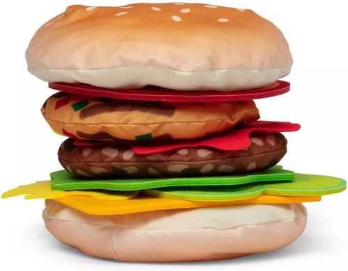 משחק הרכבת המבורגרים מבד 21 חלקים