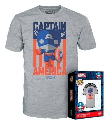 חולצת T פנקו פופ: Captain America מידה S סמול
