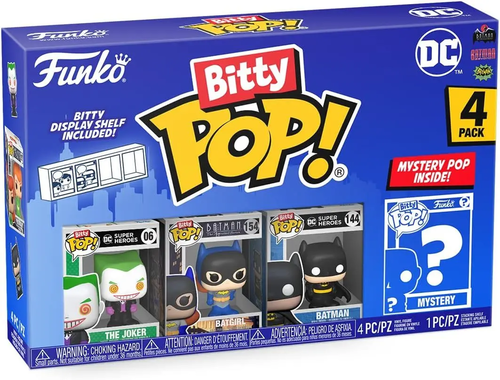 ביטי פופ! - מארז 3 דמויות + דמות בהפתעה Bitty POP!: DC- The Joker - הג'וקר