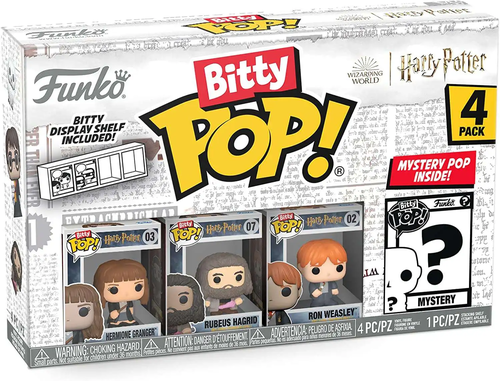 ביטי פופ! - מארז 3 דמויות + דמות בהפתעה Bitty Pop Harry Potter Hermione Granger - הרמיוני גרינג'ר