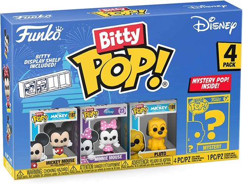 ביטי פופ! - מארז 3 דמויות + דמות בהפתעה Bitty POP! Disney Classics # 1 - דיסני קלאסיק 1