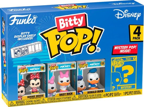 ביטי פופ! - מארז 3 דמויות + דמות בהפתעה Bitty POP! Disney Classics # 2 - דיסני קלאסיק 2
