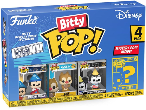 ביטי פופ! - מארז 3 דמויות + דמות בהפתעה Bitty POP! Disney Classics # 3 - דיסני קלאסיק 3
