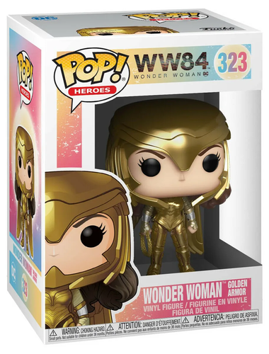 בובת פנקו פופ גיבורי על: Heros: Wonder Woman (Golden Armour) וונדר וומן שריון מוזהב