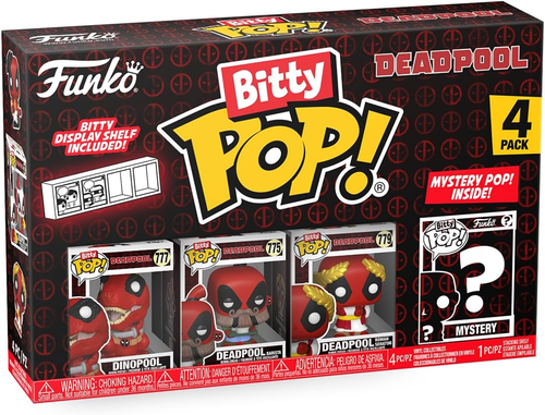 ביטי פופ! - מארז 3 דמויות + דמות בהפתעה Bitty POP! Deadpool - דדפול בריסטה