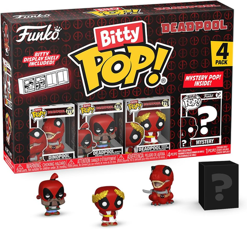 ביטי פופ! - מארז 3 דמויות + דמות בהפתעה Bitty POP! Deadpool - דדפול בריסטה