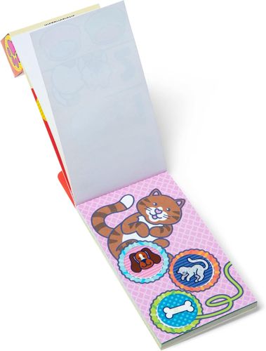 Sticker WOW! מיני חוברת פעילות ו סט מילוי 200 מדבקות למכשיר הדבקה אוטומטי - חיות מחמד