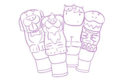 Sticker WOW! מיני חוברת פעילות ו סט מילוי 200 מדבקות למכשיר הדבקה אוטומטי - חיות מחמד