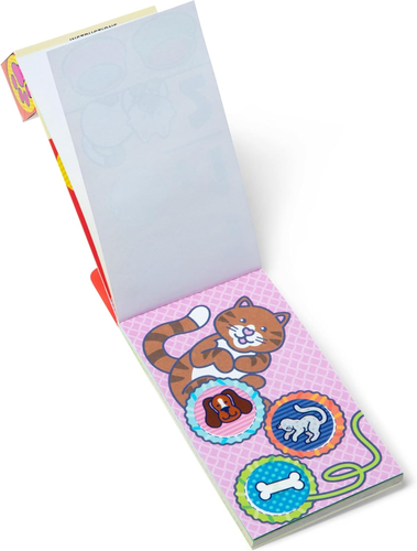 Sticker WOW! מיני חוברת פעילות ו סט מילוי 200 מדבקות למכשיר הדבקה אוטומטי - חיות מחמד