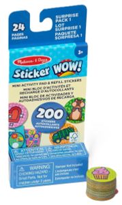 Sticker WOW! מיני חוברת פעילות ו סט מילוי 200 מדבקות למכשיר הדבקה אוטומטי - הפתעה