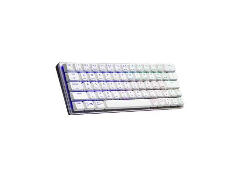 מקלדת COOLERMASTER SK622 WIRELESS WHITE KEYBOARD - SWITH BLUE